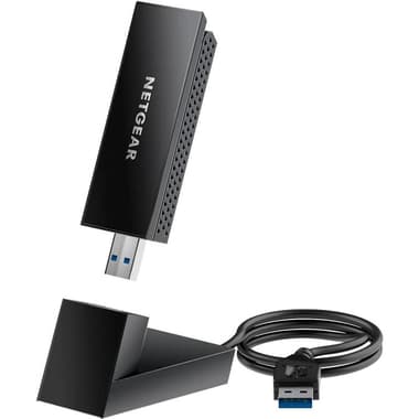Netgear A8000 USB Wireless Adapter
Tri-Band (2.4 GHz/5 GHz/6 GHz)