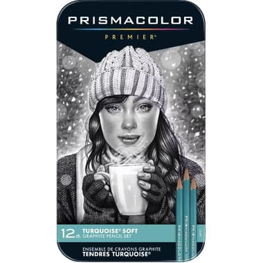 Prismacolor Sketch Pencil Set
9B;8B;7B;6B;5B;4B;3B;2B;B;HB;F;H, 12 Pieces