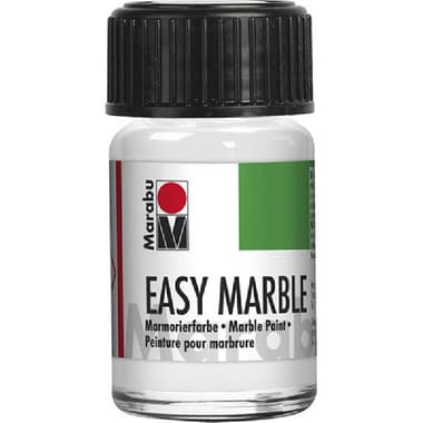 Marabu Easy Marble Solvent-based
Bright Colors Marbling Paints, White, 15.00 ml ( .53 oz ), 1 Color