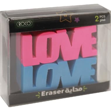 Roco Rubber Eraser
"Love", Blue/Red