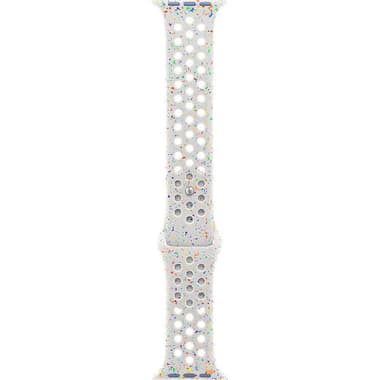 Apple Nike Sport Band Wrist Strap
for Apple Watch Ultra 2/Watch Series 10 46/Watch Series 9 45/Watch SE 44, Fluoroelastomer, Medium/Large Band Size, Pure Platinum