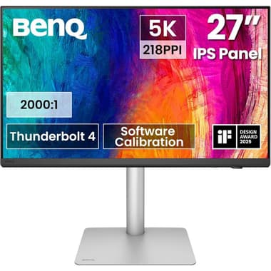 BenQ PD2730S 27" Monitor
5K, 60 Hz, 5ms, Built-in Dual Speaker (2 X 3W), Black