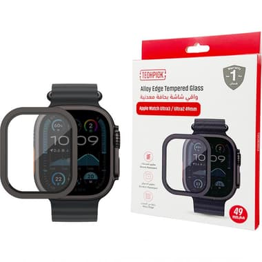تيكبيك ألوي ايدج واقي شاشة ساعة ذكية
for Apple Watch Ultra 3 /Watch Ultra 2/Watch Ultra, تصميم بحافة من سبيكة, أسود