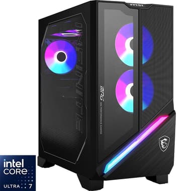 MSI Infinite X3 AI Gaming CPU
AI, Intel Core Ultra 7 265K, 32 GB RAM, NVIDIA GeForce RTX 5080 (16 GB), 1 TB PCIe NVMe M.2 SSD/1 TB HDD