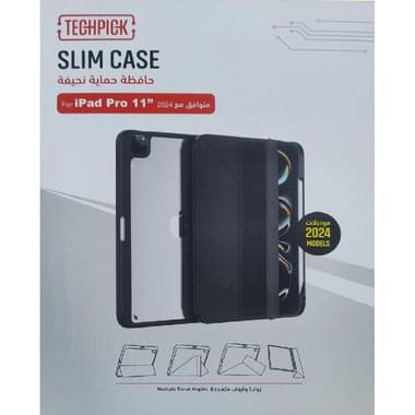 Techpick Flip Cover Tablet Case
for iPad Pro 11 M4, Black