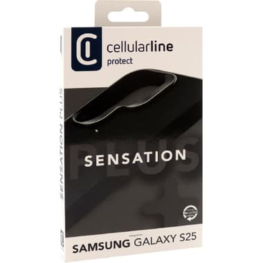 Cellularline Sensation Back Cover Mobile Case
for Samsung Galaxy S25, Black