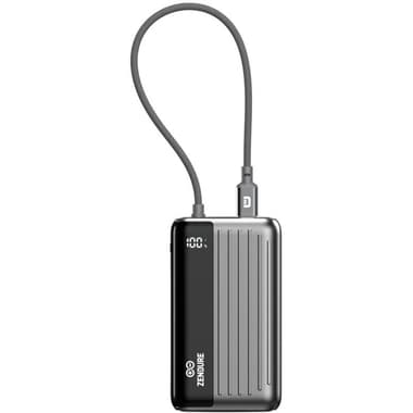 زندور سوبرميني هايبريد واط 45 مللي أمبير
10000 بنك طاقة مدمج بسعة PD, مع كابل USB-C مدمج وذكي, شحن سريع بتقنية (بي دي ), أحادي USB-C, 10000 مللي امبير, رمادي