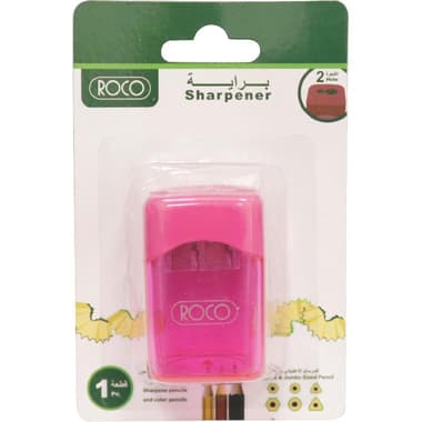 Roco Pocket Sharpener
2 Holes, Pink