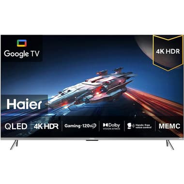 Haier 75" Smart TV
4K QLED, 60 Hz, Black, S800