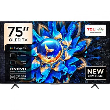 TCL 75" Smart TV
4K QLED, 120 Hz, Black, 75T8C