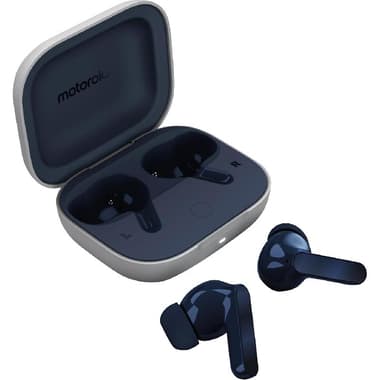 Motorola moto buds Earbuds
Active Noise Cancelling, Bluetooth, USB (Charging), Built-in Microphone, Starlight Blue