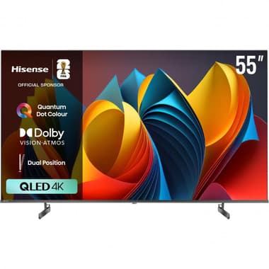 Hisense 55" Smart TV
4K QLED, 60 Hz, Black, 55Q6N