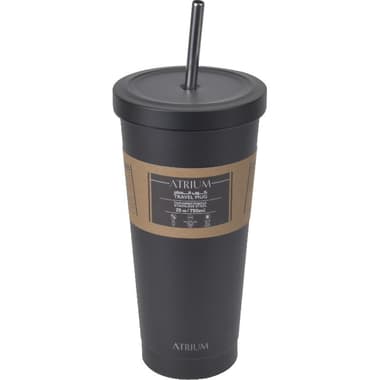 Atrium Tumbler
Stainless Steel 304 Vacuum Tumbler, Hot/Cold, 750.00 ml ( 1.32 pt ), Black