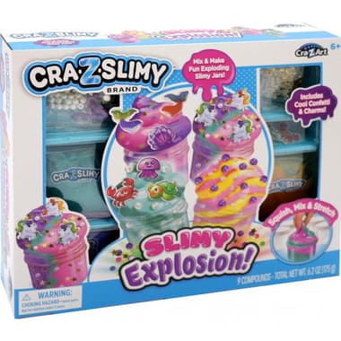 Cra-Z-Art Cra-Z-Slimy Slimy Explosion! Slime Toy
Assorted Color, 6 Years and Above