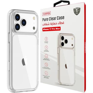 Techpick Pure Back Cover Mobile Case
for iPhone 17 Pro Max, Clear