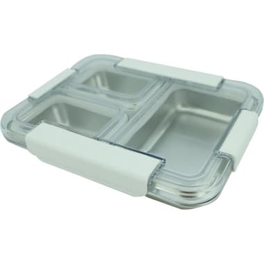 Lunch Box
Rectangle, Single Layer with 3 Partition, White