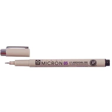 Sakura Pigma Micron 05 Drawing Pen
Black Ink Color, 0.45 mm, Fine Tip,