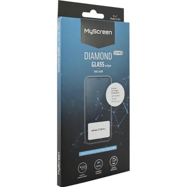 MyScreenPROTECTOR DIAMOND GLASS edge Lite Smartphone Screen Protector
for Infinix GT 30 Pro 5G, Full Glue, Black