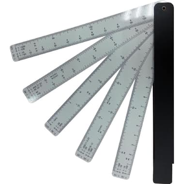 Ati Scale
Drafting Fan Design, 6", Aluminum/PP Material