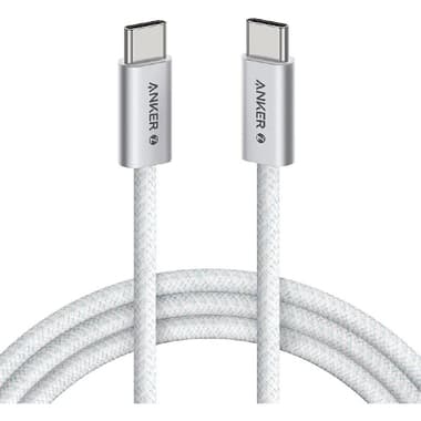 انكر من USB-C الى USB-C سلك شحن ونقل بيانات
91.44 سم, 3 قدم, ابيض