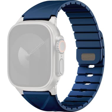Uniq Fluo Wrist Strap
for Apple Watch Ultra/Watch Series 11 46/Watch Series 10 42/Watch SE 40, Water-resistant Silicone Rubber, Marine Blue