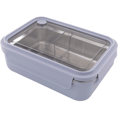 Lunch Box
Rectangle, Single Layer with 3 Partition, Ice Blue