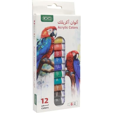 Roco Paint Set Acrylic Color
Assorted Color, 12 Colors