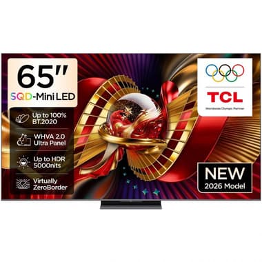 تي سي ال 65 بوصة تلفزيون ذكي
دقة 4 كيه اس كيو دي ميني ليد, 120 Hz, اسود, سي 8 ال