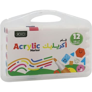Roco Basic Color Acrylic Color Set
Assorted Color, 12 Markers
