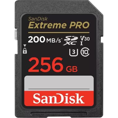 SanDisk Extreme Pro SD UHS I SD Card
256 GB