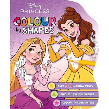 Disney Princess: Colour by Shapes - Over 30 Magical Pages
Find All The Fun Shapes, Colour The Characters