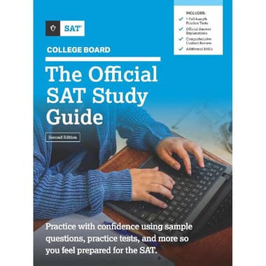 The Official Digital SAT Study Guide
2nd Edition - Practice with Confidence Using Sample Questions, Practice Tests, and More So You Feel Prepared for The SAT.