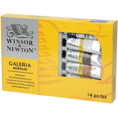 Winsor & Newton Galeria Studio Set Acrylic Color
10 Colors Tube & 2 Brushes;2 Brochure 60.00 ml ( 2.11 oz )