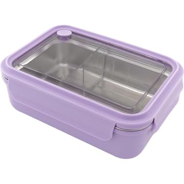 Lunch Box
Rectangle, Single Layer with 3 Partition, Purple