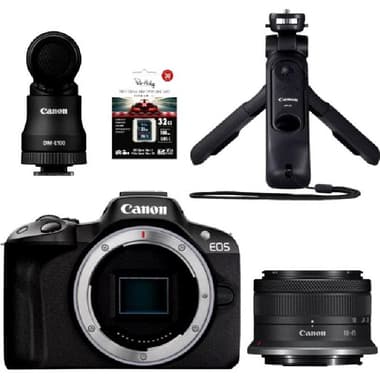 Canon EOS R50 Mirrorless Camera
24.2 MP, RF18-45mm, Wi-Fi/Bluetooth, 4K UHD 3840 X 2160