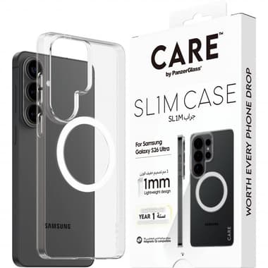 PanzerGlass SL1M Back Cover Mobile Case with MagSafe
for Samsung Galaxy S26 Ultra, Transparent