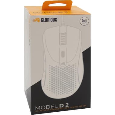 Glorious Model D 2 Gaming Mouse
Wired, Optical, 26000 dpi, White
