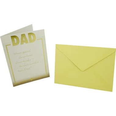Designer Greetings Card & Envelope
"Dad", Assorted Color