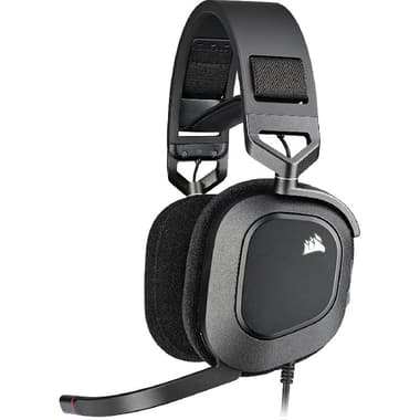 CORSAIR HS80 RGB Wired Gaming Headset
Wired, USB, Rotating Microphone, Carbon