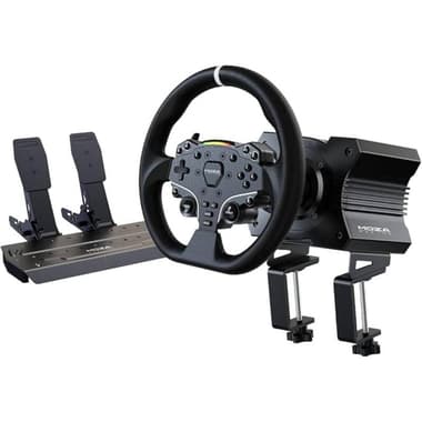 MOZA R5 Racing Wheel Racing Wheel + Pedals
Wired, for Gaming Laptop/Gaming Desktop Computer/Gaming CPU, Black