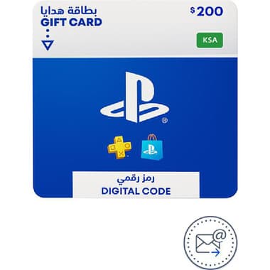 سوني أموال المحفظة 200 دولار تصل عبر الايميل - بطاقة بلايستيشن ستور
كود رقمي السعودية