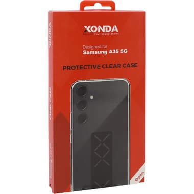 Xonda Back Cover Mobile Case with Strap
for Samsung Galaxy A35 5G, Clear