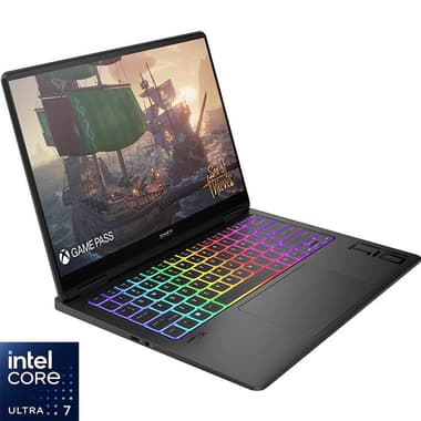 HP OMEN Gaming Laptops
AI, 14", Intel Core Ultra 7, 16 GB RAM, 1 TB PCIe NVMe M.2 SSD, Windows 11 Home, NVIDIA GeForce 8 GB