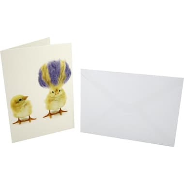 Designer Greetings Card & Envelope
"Cool Chicks Celebrate Big!", Assorted Color