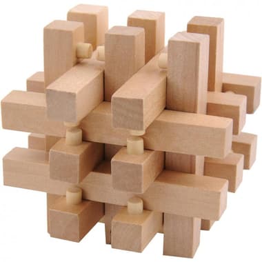 3D Wooden
Cage Lock Brain Teaser Puzzle, 6 Years and Above