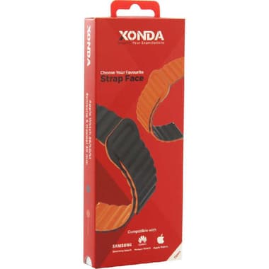 Xonda Double Face Wrist Strap
Universal, for Apple Watch 38/40/41 mm/Smartwatch 42 mm, Silicone, Strap Width (20 mm), Grey/Burgundy