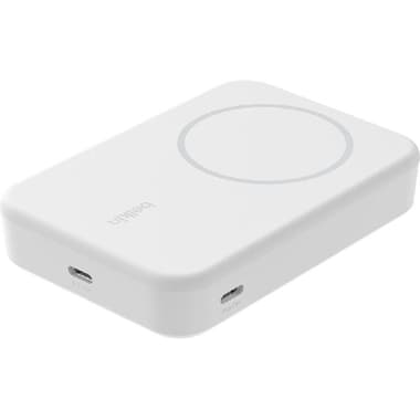 Belkin BoostCharge Pro Magnetic Power Bank with Qi2 15W
Qi/PMA, 10000 mAh, Single USB-C (I/O Charging), White