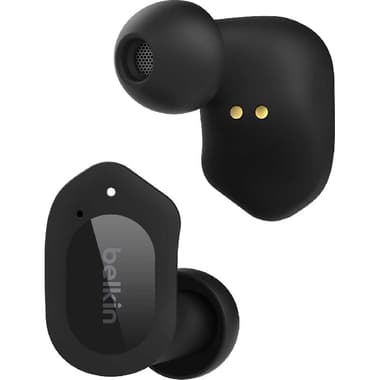 Belkin SoundForm Play True Wireless Earbuds
Noise Cancelling Microphone, Bluetooth, USB (Charging), Built-in Microphone, Black