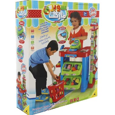 Supermarket Playset (Scanner with Light & Sound) Kid's Pretend Play
Blue/Green/Red, 3 Years and Above