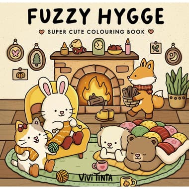 Fuzzy Hygge: Super Cute Colouring
Book 3 (Fuzzy Friends Coloring)